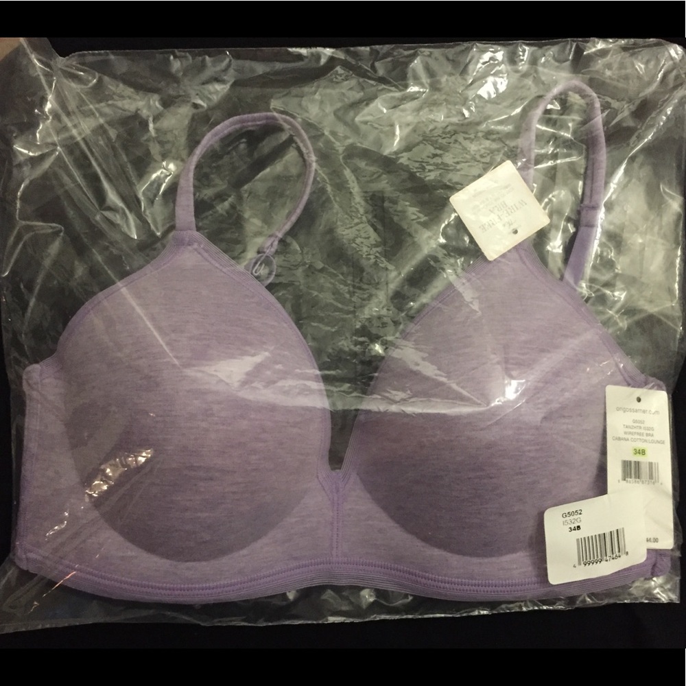 On Gossamer Cotton Wire Free Bra 34B